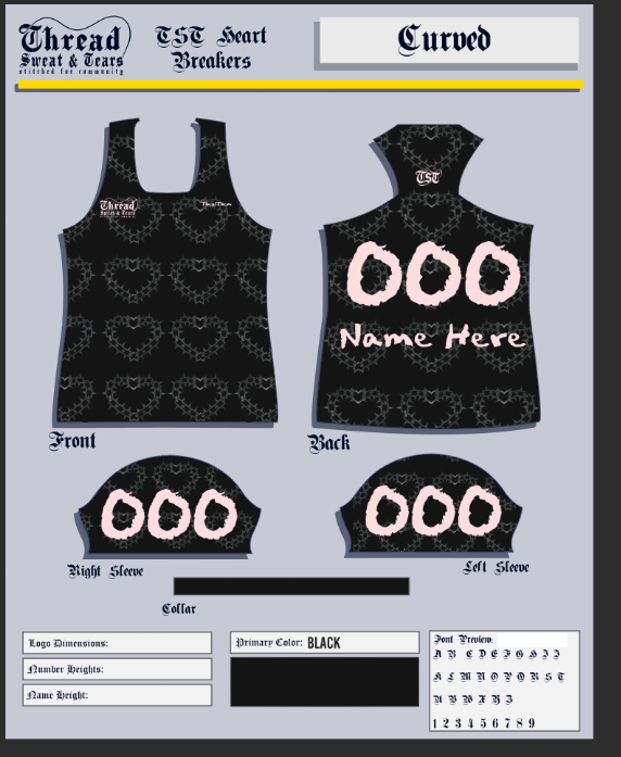 TST Heart Breakers (BLACK) Jersey
