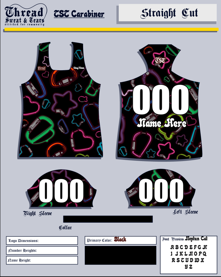 TST Black Carabiner Jersey