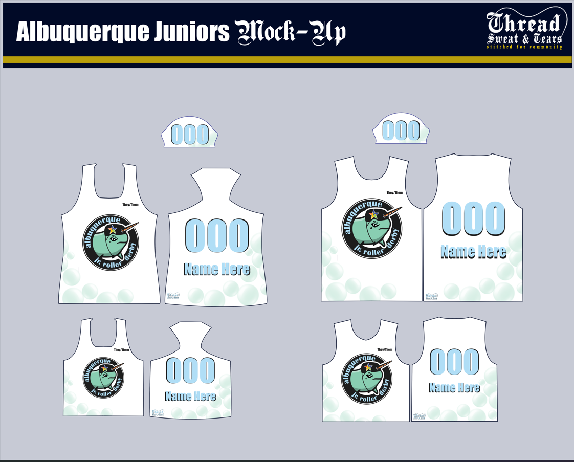Albuquerque Jr. Roller Derby - White