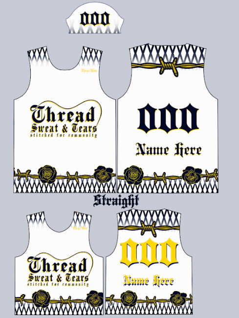 TST White Barbed Wire Jersey